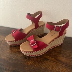 COPY - Lucky Brand Red Espadrille Wedge Sandals – Women's Size 8